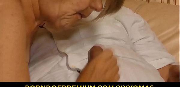  XXX OMAS - Naughty German granny enjoys hot hard fuck and mouth creampie